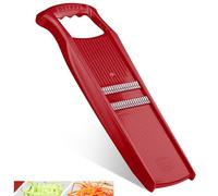 Börner Roko PowerLine Grattugia Julienne - Strisce Sottili - Rosso | Per Verdure Crude - Taglio 1,5 mm - Lame Bilaterali in Acciaio Inox - Manico Ergonomico - Senza BPA - Made in Germany