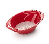 Börner Vaschetta con Colino - Per Vital, V5, V6 & PowerLine - Rosso | Con Colino - Resistente a Olio & Aceto - Per Insalate, Scolare & Servire - Senza BPA - Facile da Pulire - Made in Germany