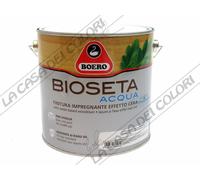 BOERO - BIOSETA ACQUA - 2,5 lt - TINTE CARTELLA - FINITURA PER LEGNO SATINATA