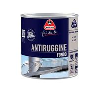 Boero Fai da Te, Fondo Antiruggine, Pittura Protettiva per Ferro e Legno ad Alta Copertura e Resistenza Agenti Atmosferici, Pronto all’Uso, Formato da 0,5L