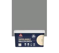 Boero Fai da Te, Idropittura Superlavabile Monomano per Interni, ad Alta Copertura, Antimuffa, Finitura Opaca di Pregio, Pronta all’Uso, Formato 2,5L (Urban)