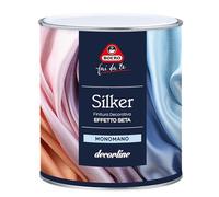 Boero Fai da Te, Silker, Finitura Decorativa ad Effetto Seta per Interni, Riflessi Lucido-Opachi Perlescenti, Pronta all’Uso, Monomano, Base Bianca, Formato da 1L