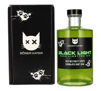 BÖSER KATER Black Light Neon Limetten Gin 40% Vol. 0,5l in confezione regalo