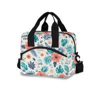 BOESI Summer Hibiscus Borsa termica per il pranzo 10L, borsa termica a tracolla