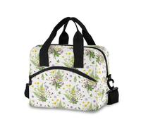 BOESI Summer Wildflower Borsa termica per il pranzo, 10 l, borsa termica a tracolla