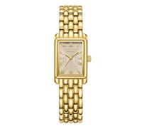 BOFAN Orologio da donna in oro con bracciale vintage, cassa rettangolare, quadrante romano, strumento di regolazione incluso, resistente all'acqua, Oro rosa.