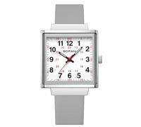 BOFAN Orologio impermeabile per infermieri, professionisti medici, studenti, medici, con quadranti quadrati di facile lettura, lancetta dei secondi e 24 ore, comodo cinturino in silicone traspirante.,