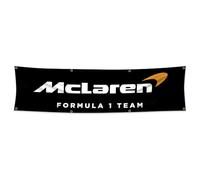 Bofanio Bandiera compatibile con i fan della McLaren Formula Team, 0,9 x 1,5 m, per garage, grotta uomo, dormitorio
