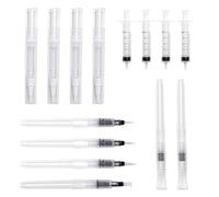 Bofanze 10 PCS Ritocco Penne Riempibili con 4 siringhe senza ago da 5 ml Penna Olio Unghie Vuota Cosmetico Penne Applicatori Unghie Olio Penna Pennello per il trucco e il riempimento dei graffi