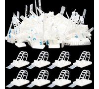 Bofanze 100 PCS Fascette Plastica per Cablaggio Fascette per Cablaggio Multiuso Fascette in Nylon fascette Elettricista fascetta per Cavi Autoadesiva per Organizzare Cavi e Fili in Case,Uffici(Bianco)
