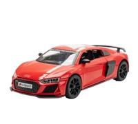 BOFSMXXNP Modellino auto scala 1:24 For Audi R8 V10 Plus Track Version Modello Di Auto Sportiva In Lega Con Suono E Luci Con Porte Apribili Modellino auto lega(7)