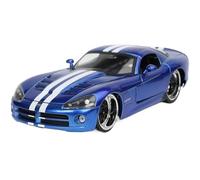 BOFSMXXNP Modellino auto scala 1:24 For Dodge Viper SRT10 Modello Di Auto Da Corsa In Lega Pressofusa Modello Di Veicolo Di Auto Sportiva Ad Alta Simulazione Modellino auto lega(Blue)
