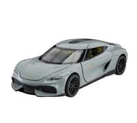 BOFSMXXNP Modellino auto scala 1:32 For Gem Age Mega-GT Gemini Alloy Mini Car Modello Di Auto In Metallo Pressofuso In Scala Con Suono E Luce Modellino auto lega(Silvery Gray Box)