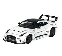 BOFSMXXNP Modellino auto scala Modello In Lega Di Auto Sportiva Porsche 911 GTR CSR2 In Miniatura, Scala 1:24, In Metallo Pressofuso, Con Volante. Modellino auto lega(GTR CSR2 White)