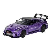 BOFSMXXNP Modellino auto scala Modello In Lega Di Auto Sportiva Porsche 911 GTR CSR2 In Miniatura, Scala 1:24, In Metallo Pressofuso, Con Volante. Modellino auto lega(GTR CSR2 Purple)