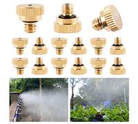 BOFUNX 15pcs Ugello Nebulizzatore 0,2 mm Ugello Atomizzatore Ugelli Micro-Nebulizzatori Ottone per Irrigazione Attrezzi da Giardino Accessori