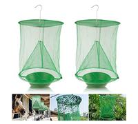 BOFUNX 2pcs Trappola per Mosche all'Aperto, Sospese e da Appendere Pieghevole, Anti-zanzare