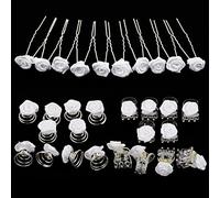BOFUNX 30pcs Forcine Capelli Rosa Mollette per Capelli da Sposa Fermagli Spirali per Capelli Clip per Capelli Rosa per Matrimonio Ragazze e Donna