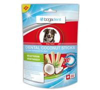 Bogadent Dental Coconut, bacchette dentali per cani, spuntini per cani con cocco, previene placca e tartaro, cura dentale per cani, rafforza la pelliccia, accessori per cani, 50 g