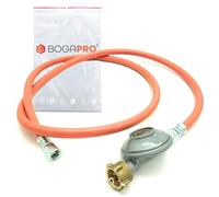 bogapro regolatore Set tubo, pressione di esercizio: 29 (30), mbar lunghezza/dimensioni: 150 cm ,camping,tubo per gas e gas Regolatore Set,per fornello a gas, Stufa da Campeggio,regolatore