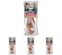 Bogar - Simply Wild - Snack per cani - Cibo per cani - Integratori a forma di stinco di maiale - 100% maiale essiccato - Masticativi con funzione di premietti per il tuo cane (Confezione da 4)