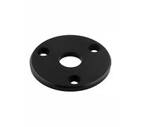 Bogart Piastra presa jack per chitarra rotonda in metallo con uscita jack per chitarra basso ukulele, mandolino banjo con viti di montaggio nero. HJ 008-BK