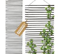 BOGATECO Griglia per traliccio in nocciola per piante rampicanti, 100 x 200 cm, colore nero, ideale per il giardino, il balcone e la terrazza, per la privacy, 2 misure a scelta