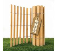 BOGATECO Recinzione in legno, 100 cm di altezza e 300 cm di lunghezza, distanza dalle doghe 4 - 5 cm, perfetta come recinzione da giardino, recinzione in legno, durevole, impregnata