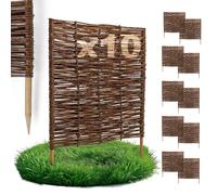BOGATECO Salice Recinzione di Regno | 60 cm di Lunghezza e 60 cm di Altezza | Perfetto Come Recinzione per Giardini e Laghetti | rangivista per recinzione giardino esterno | 10 Pack