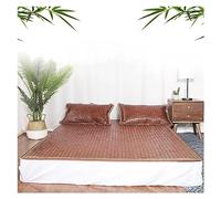 BOGAZY Materasso Materasso in bambù per Il Raffreddamento della Casa per Dormire Estivo Mahjong Carbonizzato Traspirante Liscio Estivo(W*L:1.8 * 2.0m(71 * 79in))