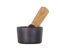 BOGAZY Mortar Pestle Set Mortaio in Ghisa, Spremiaglio, Macina Spezie for Uso Domestico, Set di Pestelli in Pietra for Mortaio Mortaio con Pestello(8.5x5cm)