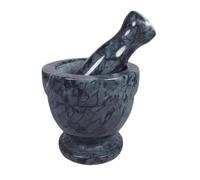 BOGAZY Mortar Pestle Set Mortaio in Pietra con Pestello for Aglio in Marmo, Spremiaglio for Uso Domestico, Set di Pestelli for Mortaio Mortaio con Pestello