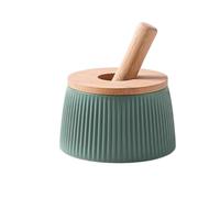 BOGAZY Mortar Pestle Set Pestello for Aglio in Stile Nordico, Macina Aglio Domestico, Pestello Manuale, Set di Pestelli Mortaio con Pestello