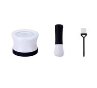 BOGAZY Mortar Pestle Set Set di Pestelli con Manico in Silicone Antiscivolo, Base for Macina Spezie, Ciotola for Macinazione Mortaio con Pestello