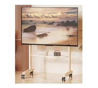 BOGAZY Supporto TV Carrello TV Mobile per TV da 42-86 Pollici, Supporto TV da Pavimento Scorrevole Regolabile in Altezza, può Contenere 176 Libbre di Supporto per Monitor Portatile TV Stand(White)