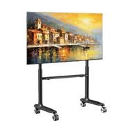 BOGAZY Supporto TV Carrello TV Mobile per TV da 42-86 Pollici, Supporto TV da Pavimento Scorrevole Regolabile in Altezza, può Contenere 176 Libbre di Supporto per Monitor Portatile TV Stand(Black)