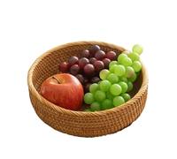 BOGDTF Cestino Rettangolare in Vimini Intrecciato a Mano - Versatile Contenitore per Frutta, Snack, Pane, Picnic, Cosmetici, Utensili da Cucina - Stylish Home nizer