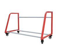 BOGDTF Porta Pneumatici 127 cm Lungo Porta Pneumatici con Ruote, Porta Pneumatici Multiuso in Metallo, per carport, Campagna, Fattoria, Officina, Garage