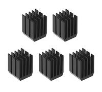 BOGEEL 5 pz/set 9x9x12mm di alluminio di raffreddamento del dissipatore di calore Chip - blocchi del dissipatore di calore del radiatore