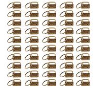 BOGEEL 50x Hardware 25mm Portachiavi Split Wristlets Cotton Tail Clip con per cordino Forniture Hardware