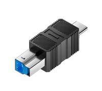 BOGEEL Adattatore per stampante USB3.0 con porta quadrata USB B maschio a USB/tipo C, convertitore di estensione per hard disk computer