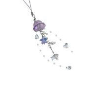 BOGEEL Catena per telefono multiuso con cristalli scintillanti a stella e perle lucide, accessorio alla moda per uso quotidiano