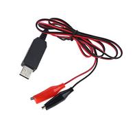 BOGEEL Cavo di alimentazione USB da 5 V a 1,2 V, 2,4 V, 3,6 V, 4,8 V, sostituisce 1-4 batterie Ni-MH NiCd AA ricaricabili da 1,2 V, in plastica