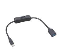 BOGEEL Cavo host USB C OTG con pulsante per interruttori, smartphone, tablet, trasferimento dati ad alta velocità, 5 Gbps
