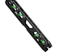 BOGEEL Livelli magnetici di spirito di alta precisione 2,5"/6"/9" della lega di alluminio dello strumento 4 della costruzione delle fiale del doppio della scala V scanalata