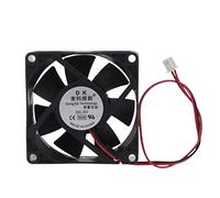BOGEEL per Brushless Fan 70MM Ventola di Raffreddamento 7025 XH2.54 2Pin PC Server CPU Radiatore 70x70x25mm Cuscinetto Olio 2200R, Plastica
