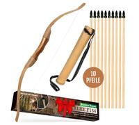 Bogenkönig Freccia & Arco Set Legno Giocattolo Bambini 100cm Flitzebogen