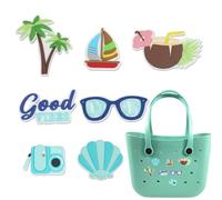 Bogg Bags - 7 per borse da spiaggia, per borse da spiaggia, ciondoli per borse da spiaggia, inserto per borsa tote | inserti in gomma PVC per borse da spiaggia, Refer to