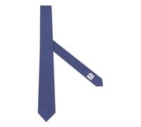 Boggi Milano, ,Accessories ,Uomo ,Blu ,ONE SIZE Stirrup Pattern Silk Tie