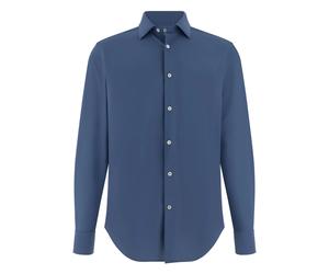 Boggi Milano - B Tech Camicia Slim Fit in Poliammide Stretch - - Shirts - Uomo - Blu - S